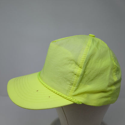 Gold Medal Snapback Rope Hat Green One Size Adjustable Solid Blank
