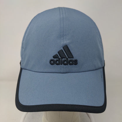 Adidas Strapback Hat Blue One Size Adjustable Embroidered Climalite 6 Panel