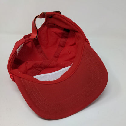 Niehoff Men's Slideback Hat Red OSFA Embroidered Logo Adjustable