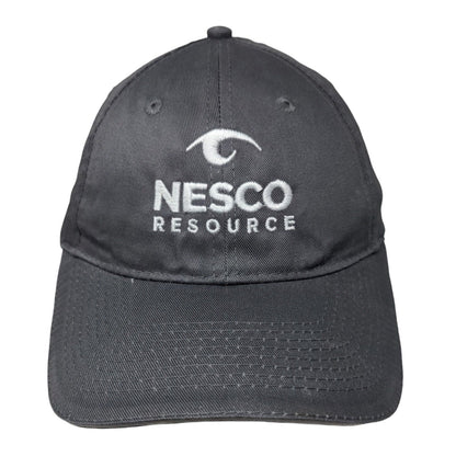NESCO Resource Strapback Hat Gray One Size Embroidered Port & Company