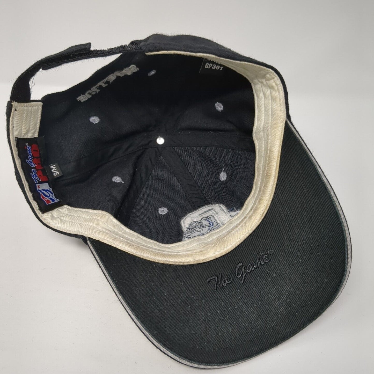 Georgetown Bulldogs Strapback Hat Black S/M Adjustable Embroidered The Game Pro