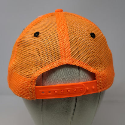 Tractor Supply Co Trucker Hat Orange Black One Size Snapback Mesh Logo Work Hat
