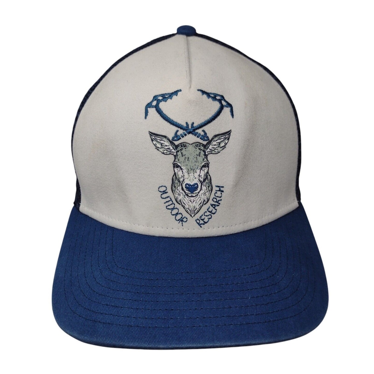 Outdoor Research Deer Snapback Trucker Hat Blue One Size Mesh Back