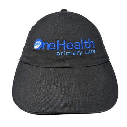 One Health Primary Care Strapback Hat Black One Size Adjustable Embroidered