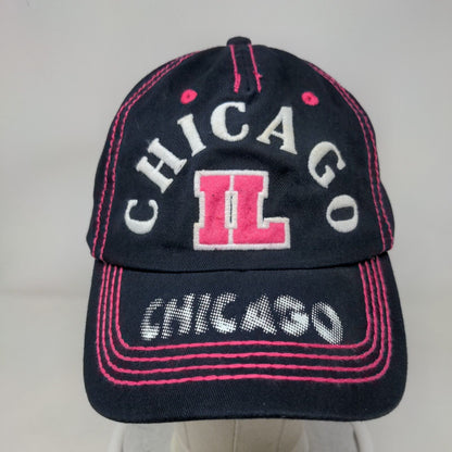 Chicago IL Strapback Hat Multicolor OSFA Adjustable Embroidered 6 Panel