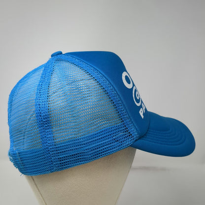 Cabo Paradise Blue Trucker Hat One Size Mesh Back Snapback Graphic Foam Crown