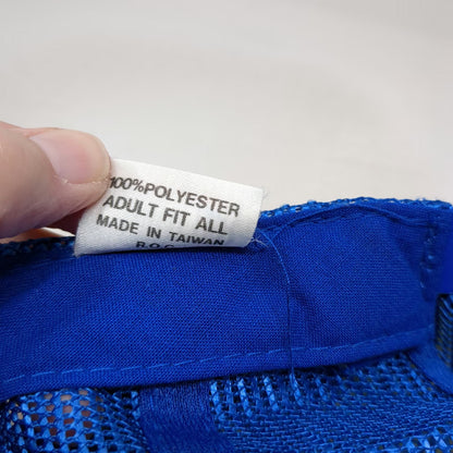 Mad Hatter Permco Blue One Size Trucker Hat Mesh Snapback Rope Foam Hydraulic