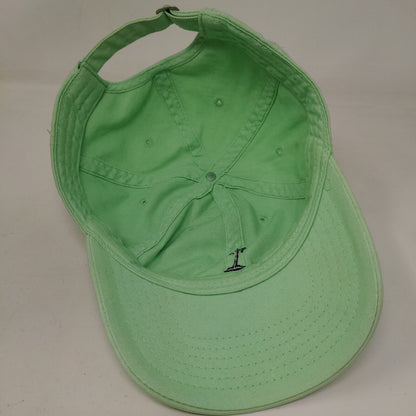 Palm Tree Slideback Hat Green OSFM Adjustable Embroidered Logo Vented Holes