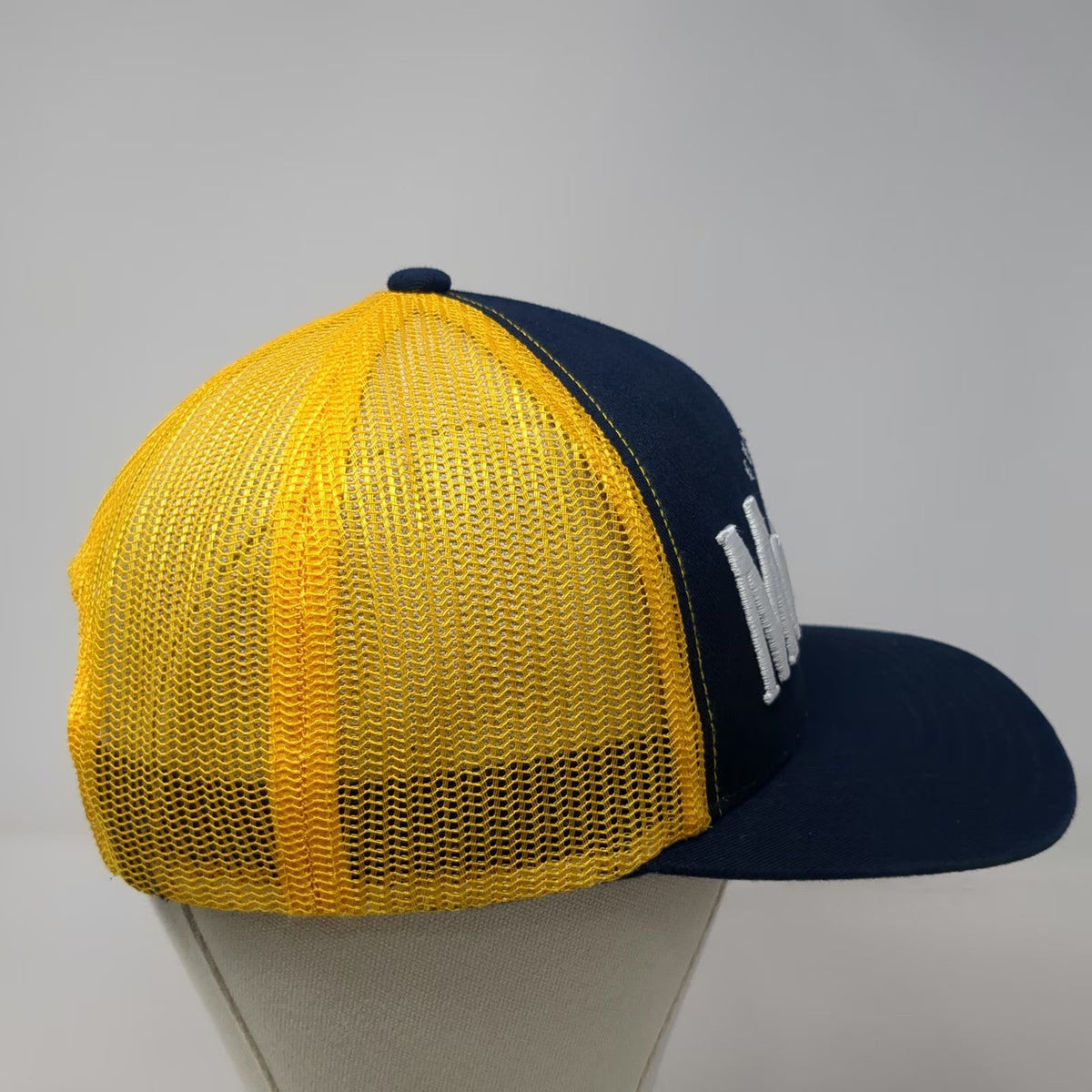 Modelo Trucker Hat Blue Yellow One Size Mesh Back Snapback Cerveza Beer Logo