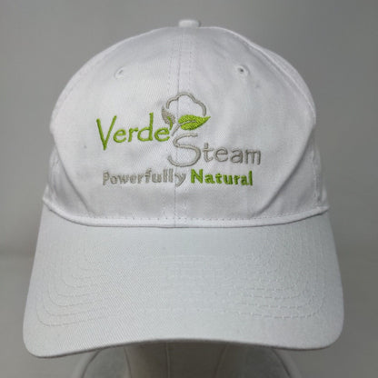 Verde Steam Powerfully Natural Strapback Hat White One Size Embroidered