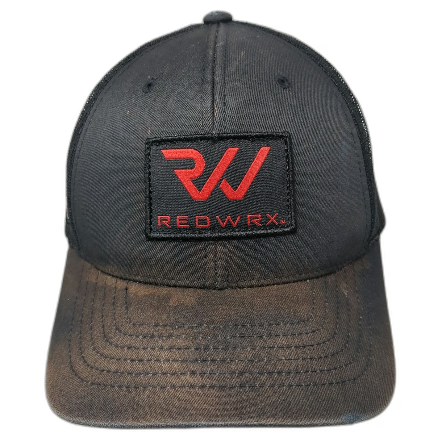 Hoyt Archery Black Trucker Hat One Size REDWRX Patch Mesh Back Snapback Logo