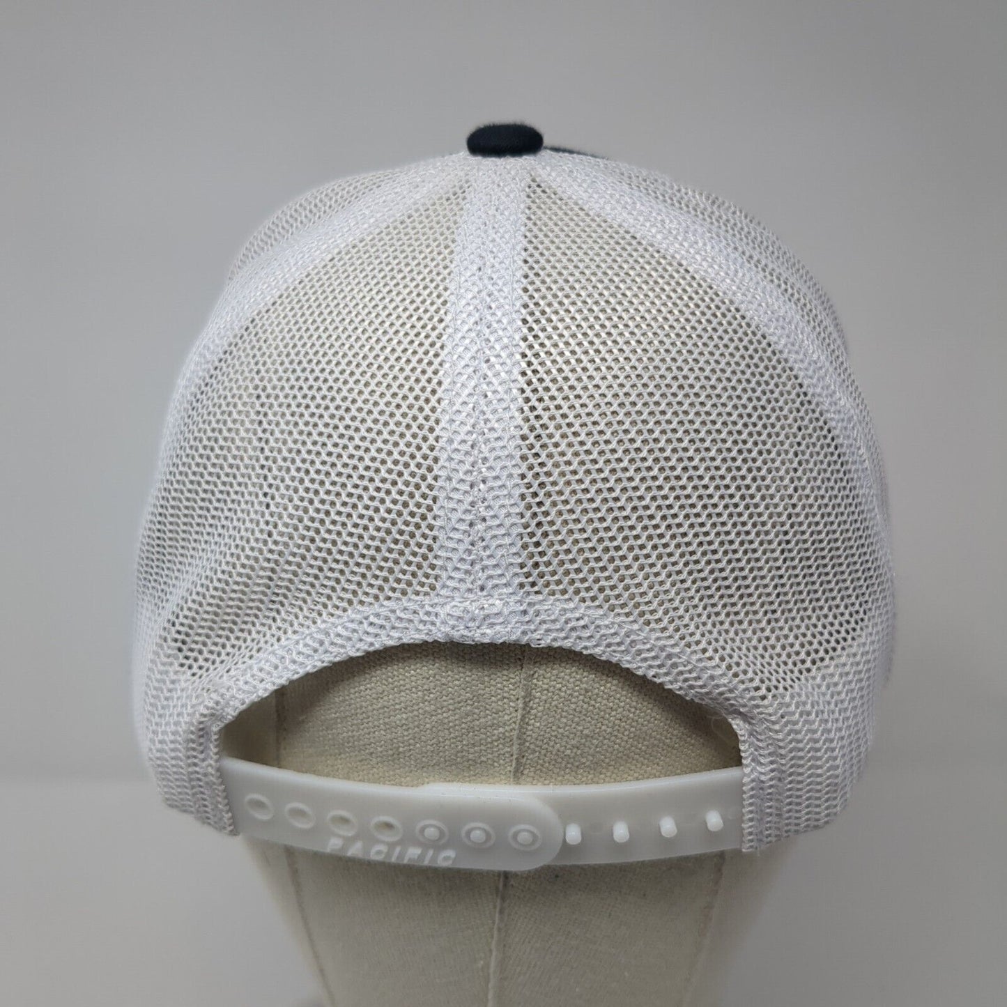 Middleton Snapback Trucker Hat Blue OS Adjustable Mesh Back Pacific Headwear