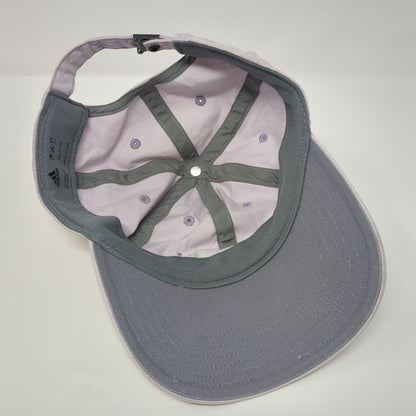 Adidas Slideback Hat Purple One Size Adjustable Patch Vented Holes Cotton