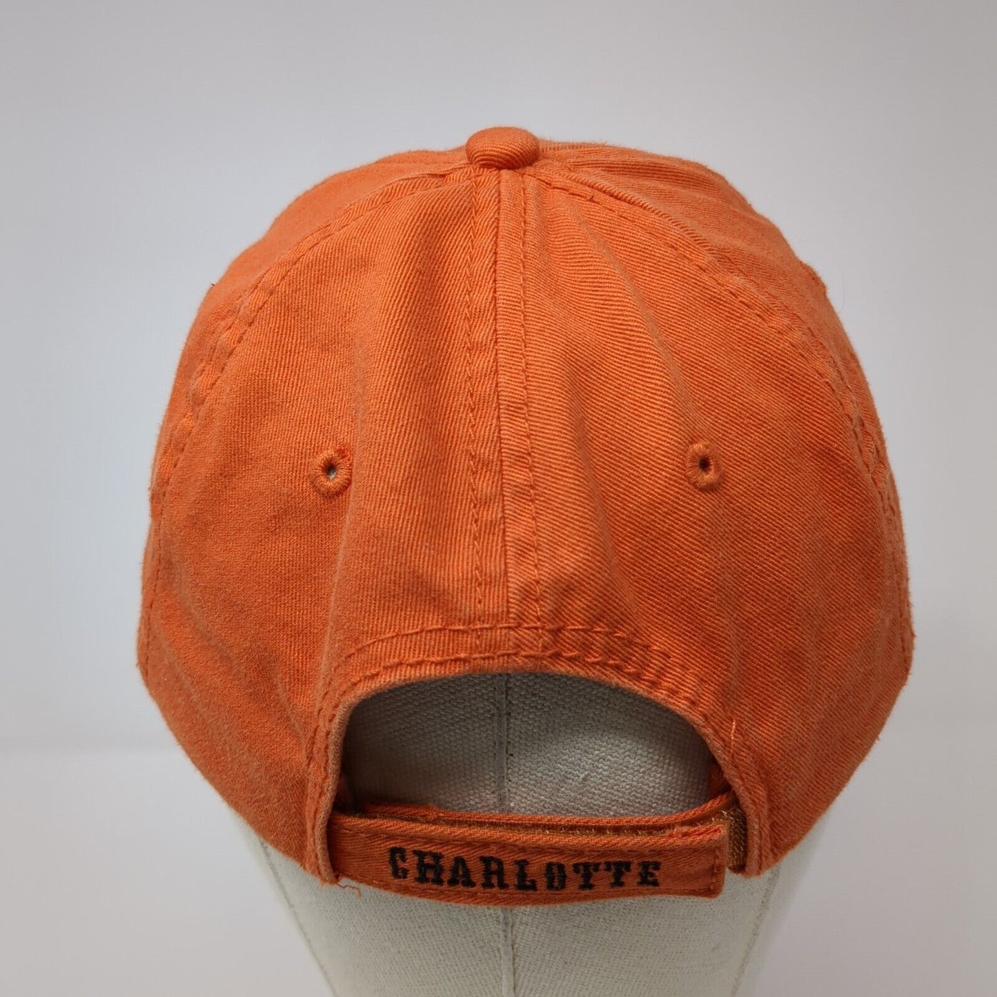 Rock-N-Roll Outlaw Whisky River Charlotte Strapback Hat Orange OS Adjustable