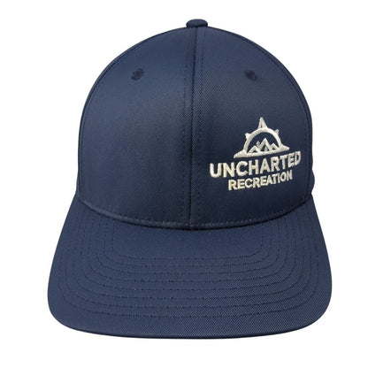Uncharted Recreation Fitted Hat Blue S/M Embroidered Style 474F Pacific Headwear