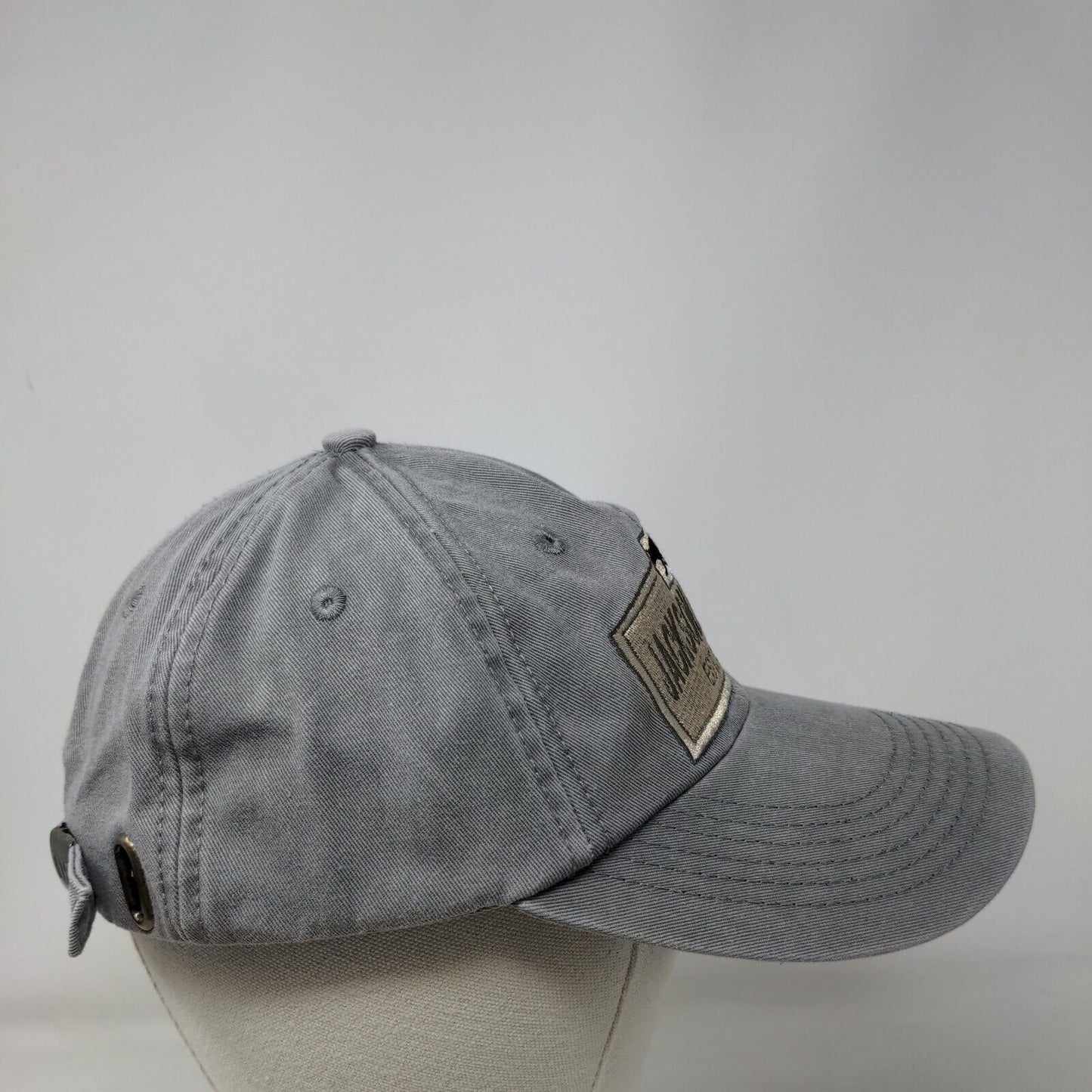 Jackson Hole WY Slideback Hat Gray One Size Adjustable Embroidered