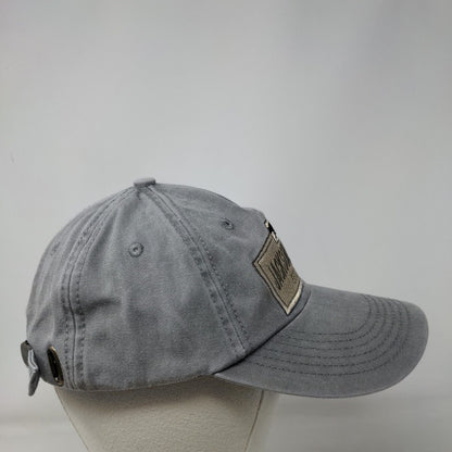 Jackson Hole WY Slideback Hat Gray One Size Adjustable Embroidered