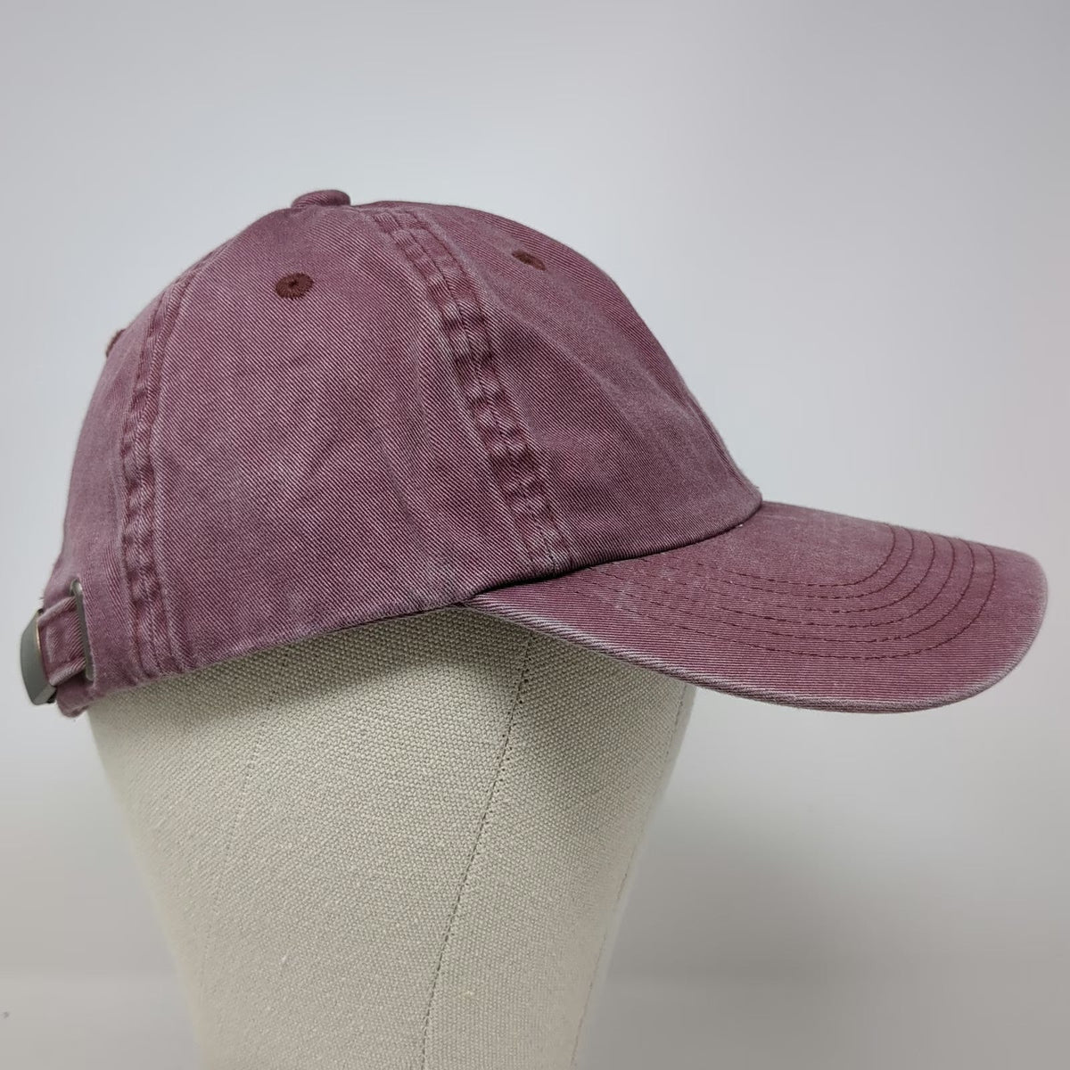 Port Authority Baseball Cap Red One Size Cotton SHP Monogram Star Adjustable Hat