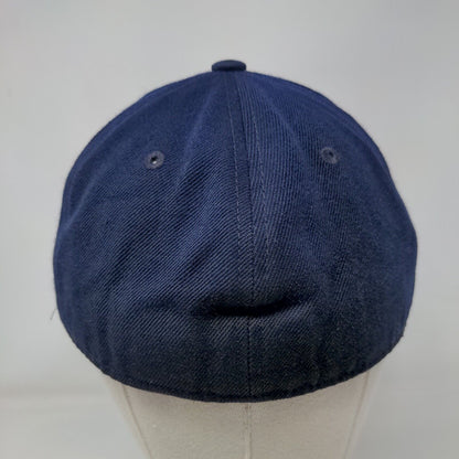 KB ETHOS Fitted Hat Blue Size 7 1/2/XL Lightweight Vented Holes 6 Panel Blank