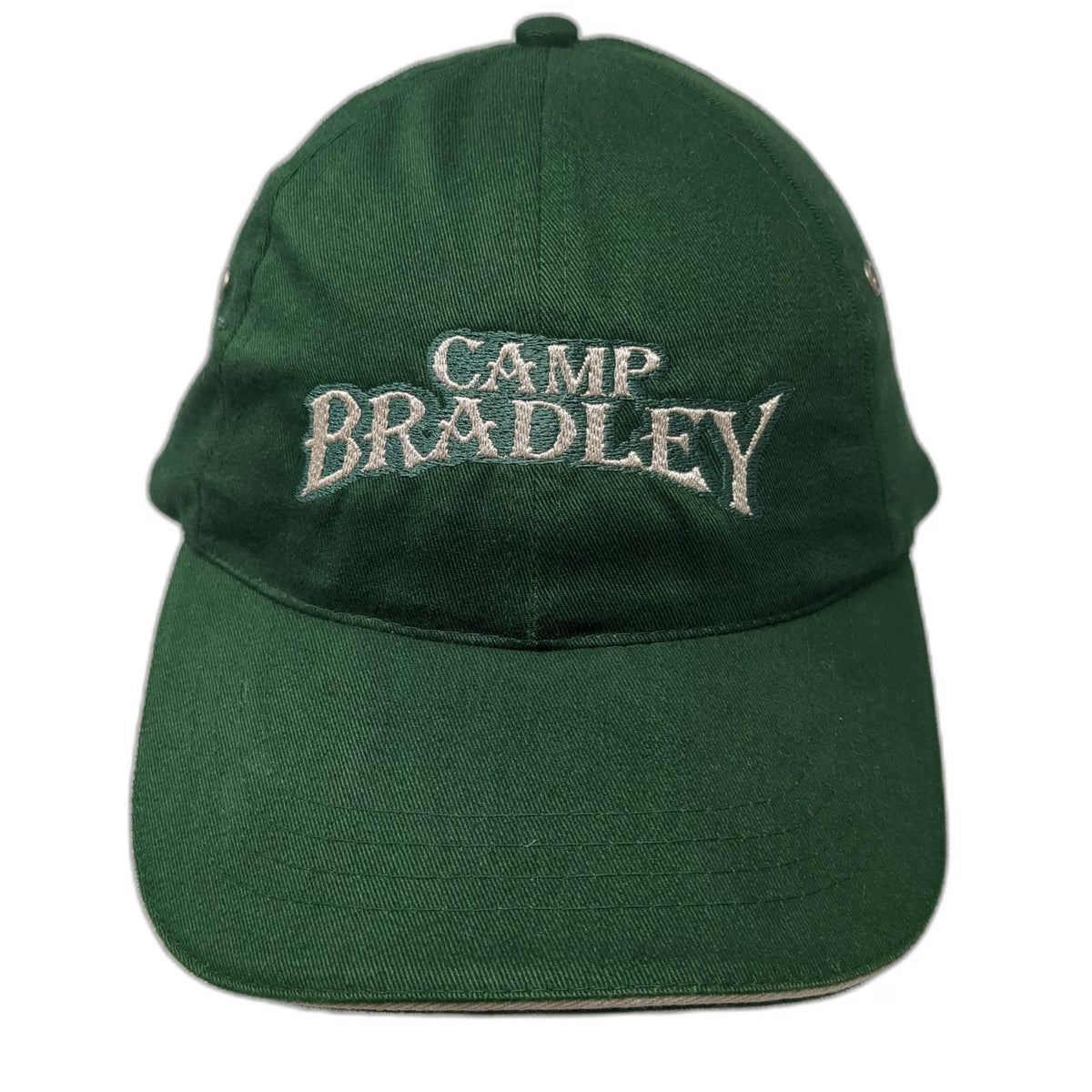 KC Caps Headshot Baseball Cap Green Silver One Size Slideback Camp Bradley Hat