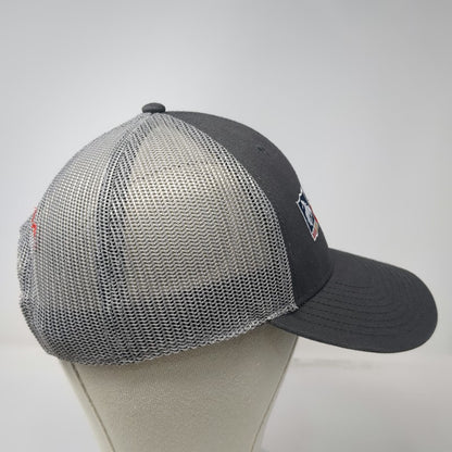 The Game Trucker Hat Gray One Size PRCA Youth Camps Rodeo Starts Here Mesh