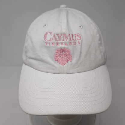 Caymus Vineyards Slideback Hat White One Size Adjustable Embroidered Basecamp