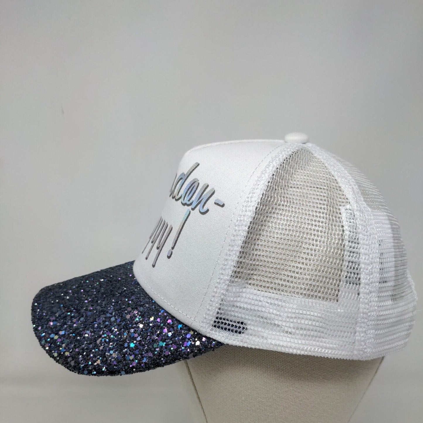 Chardon Key Sequin Ladies Snapback Trucker Hat Multi OS Adjustable Mesh Back