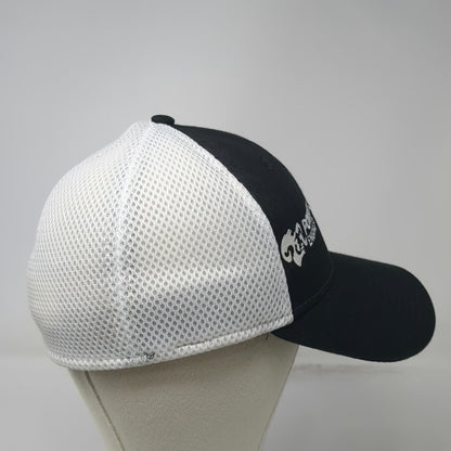 New Era 39THIRTY Baseball Cap Black L Mesh Stretch Fit Power Engineers Logo Hat
