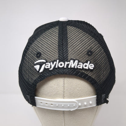 Legends Snapback Trucker Hat White OS Adjustable Embroidered Mesh TaylorMade