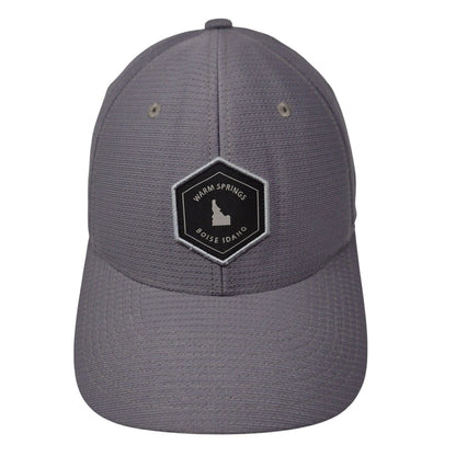 Warm Springs Boise Idaho Fitted Hat Gray S-M Flexfit Travis Mathew