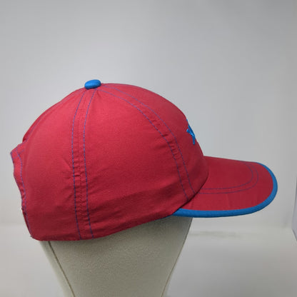 Xcaret Mexico Baseball Cap Red Blue One Size Side Pocket Embroidered Travel Hat