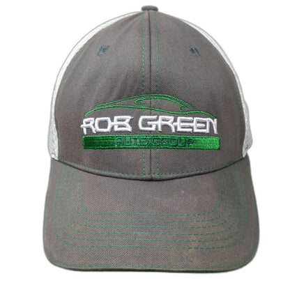 360 Apparel Baseball Cap Gray One Size Rob Green Auto Group Mesh Strapback Hat