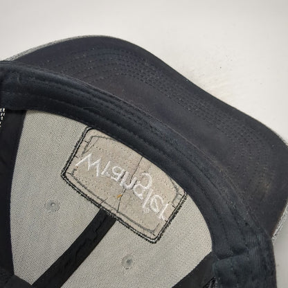 Wrangler Trucker Hat Gray One Size Snapback Mesh Back Logo Patch Heathered