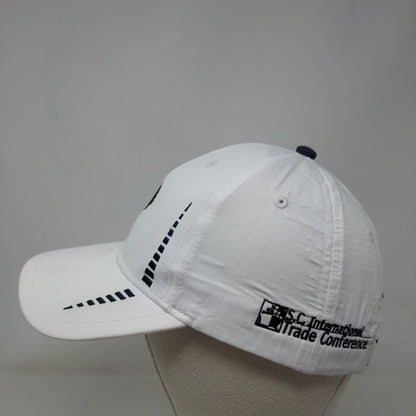 South Carolina The Palmetto State Strapback Golf Hat White One Size Embroidered