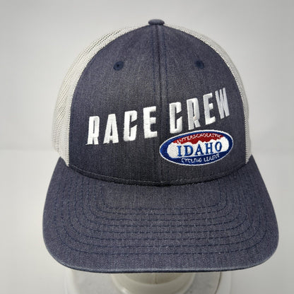 Race Crew Interscholastic Idaho Cycling League Trucker Hat Blue M/L Mesh Back