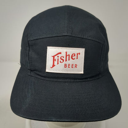 You Know 5 Panel Black One Size Fisher Beer Patch Strapback Flat Bill Hat