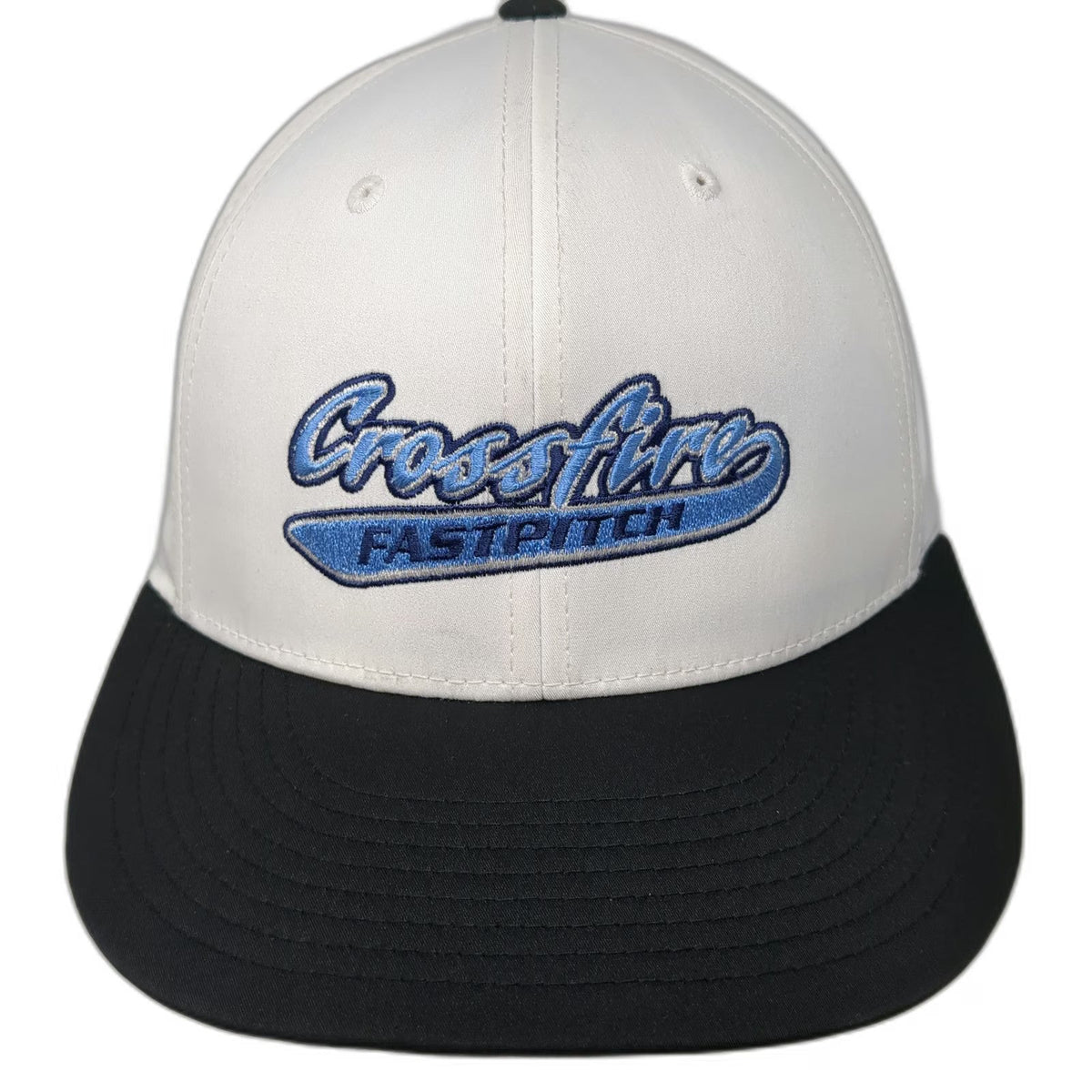 Richardson Baseball Cap White Black Blue M Crossfire Fastpitch Performance Hat