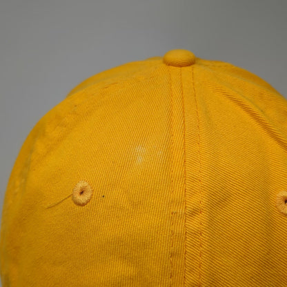 The Game Skidmore College NCAA Yellow Cap OSFM Cotton Slideback Logo Hat