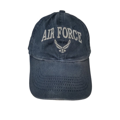 US Air Force Slideback Adjusutable Hat Blue Sportsman Military Distressed Faded