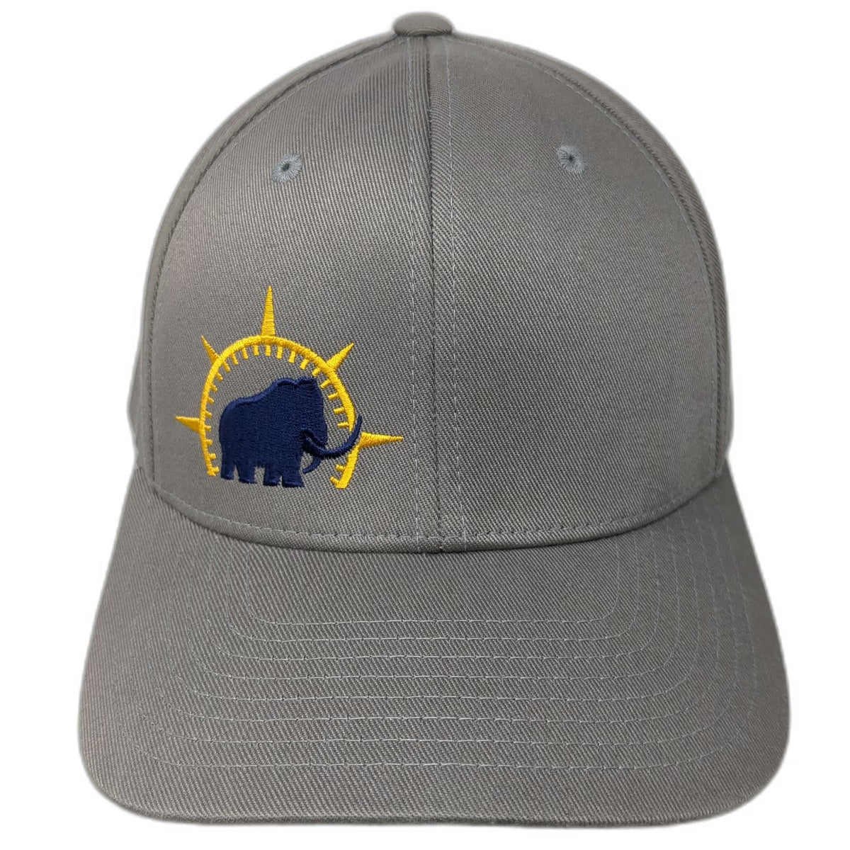 Flexfit Baseball Cap Gray XL Mammoth North Solar Embroidered Structured hat