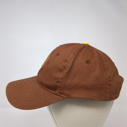 CAL Ranch Stores Strapback Hat Brown OSFA Adjustable Embroidered 6 Panel Cotton