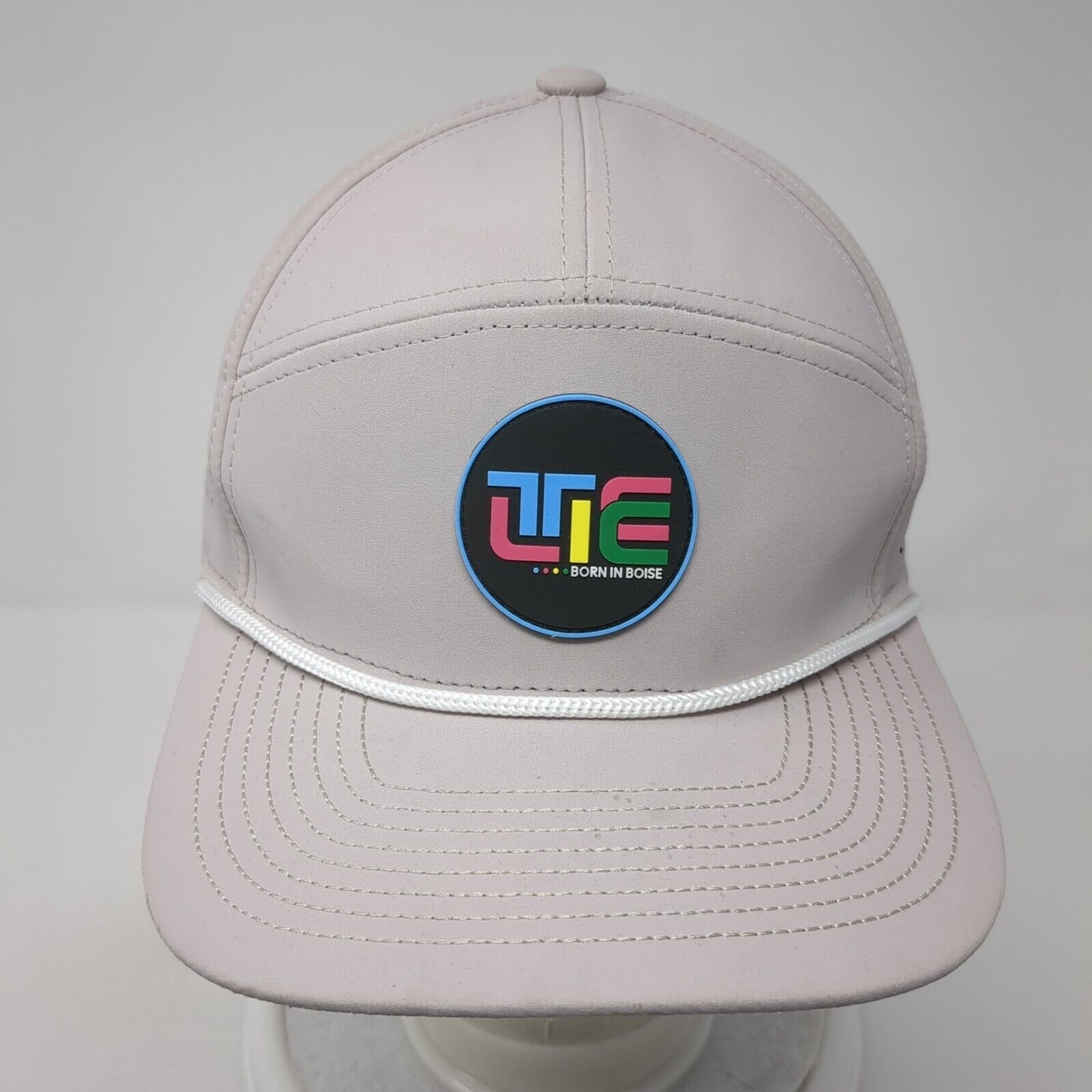 Telic Born in Boise Snapback Hat Gray OS Adjustable Rope Play Hard Recover