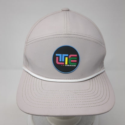 Telic Born in Boise Snapback Hat Gray OS Adjustable Rope Play Hard Recover