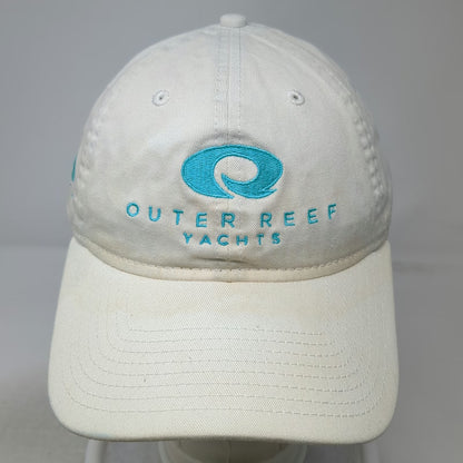New Era Baseball Cap White One Size Outer Reef Yachts Slideback Embroidered Hat