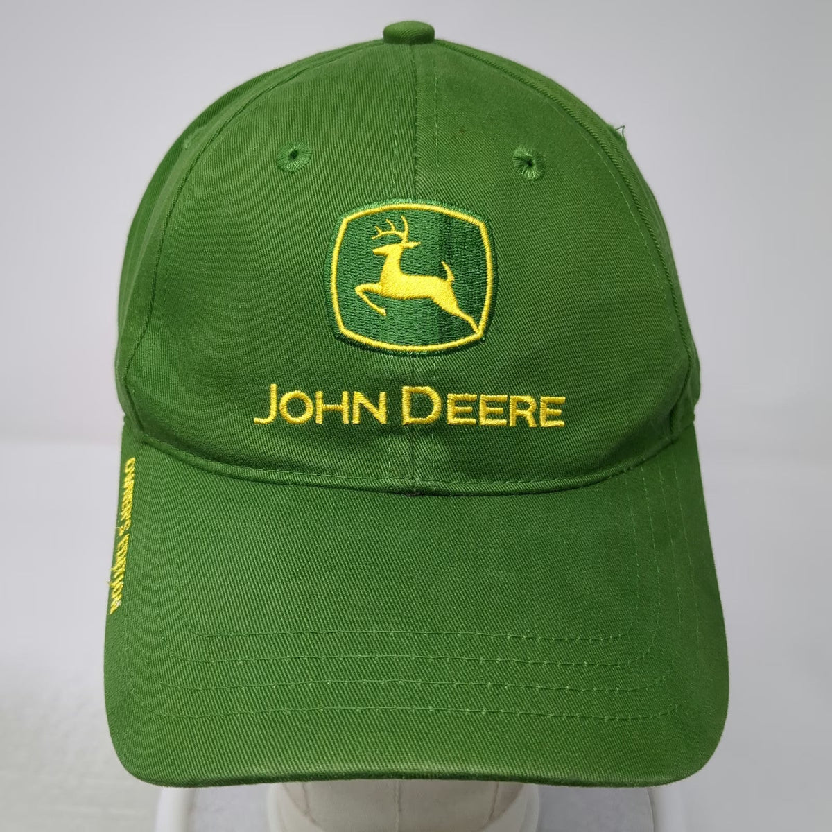 John Deere Baseball Cap Green One Size Slideback Owners Edition Logo Cotton Hat
