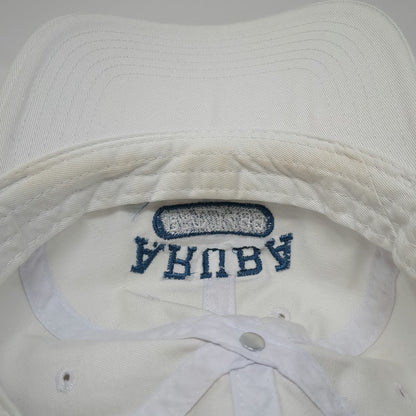 Newhattan Aruba Dutch Caribbean Baseball Cap White One Size Cotton Slideback Hat