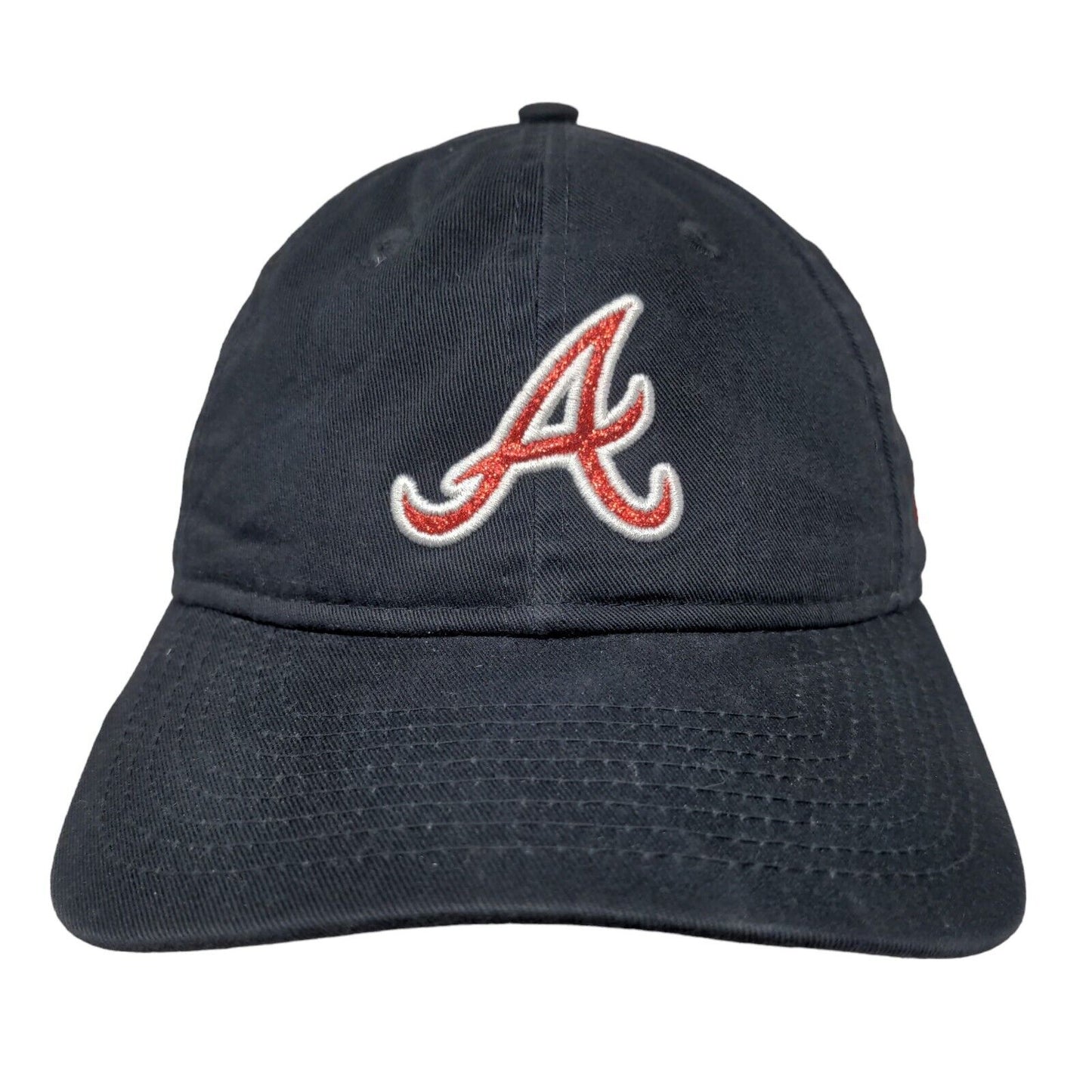 New Era 9 Twenty Women's Slideback Hat Blue Embroidered Atlanta Braves Logo