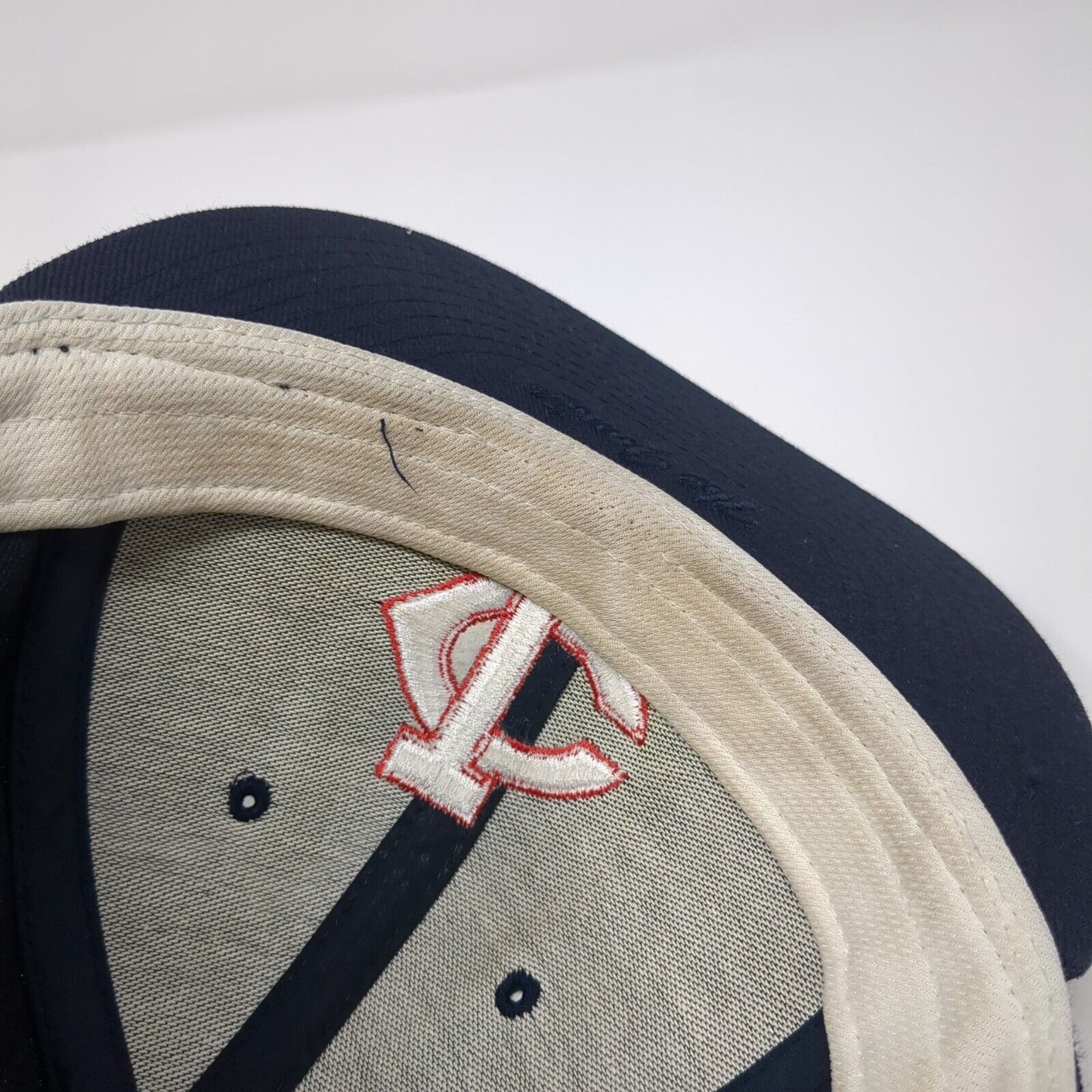 The Game Pro Fitted Hat Blue 7 Embroidered Logo PTX Outdoor 6 Panel