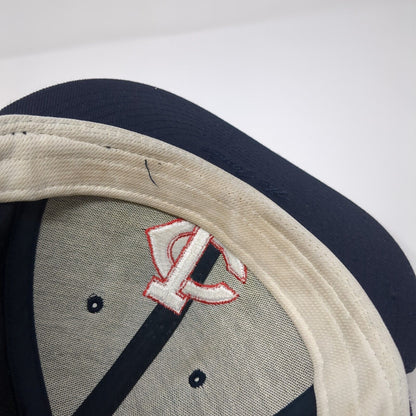 The Game Pro Fitted Hat Blue 7 Embroidered Logo PTX Outdoor 6 Panel