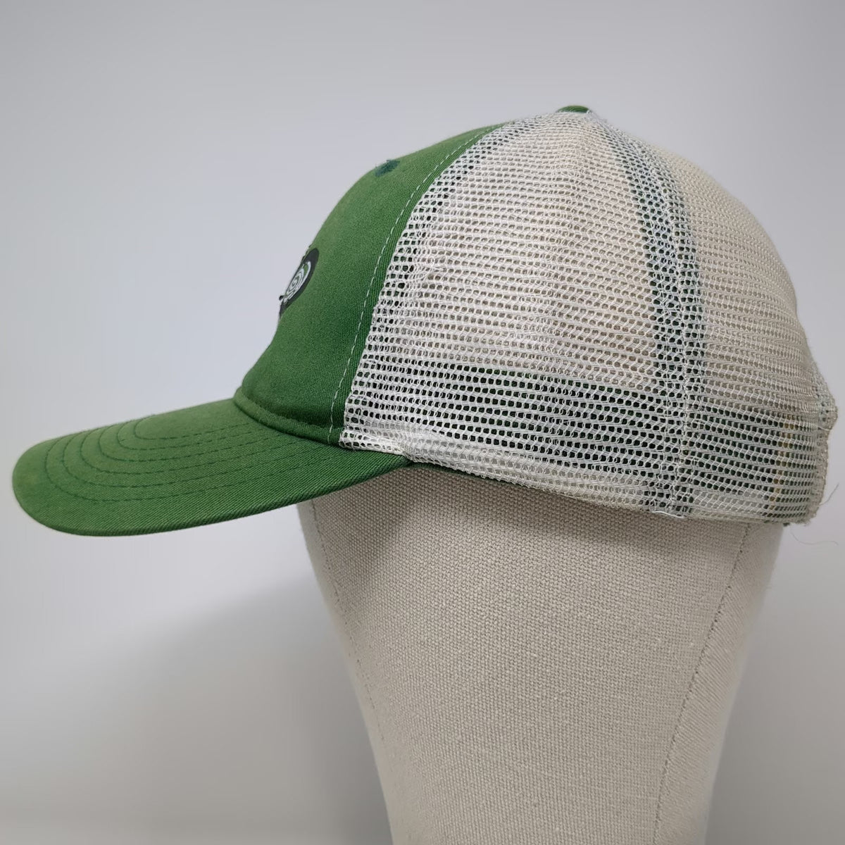 ML Authentic Headwear Baseball Cap Green One Size MRO Logo Mesh Strapback Hat